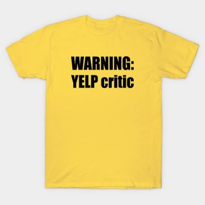 Warning Yelp Critic Cartman South Park T-Shirt Official South Park Merch