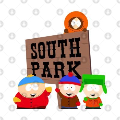 South Park Sign Throw Pillow Official South Park Merch