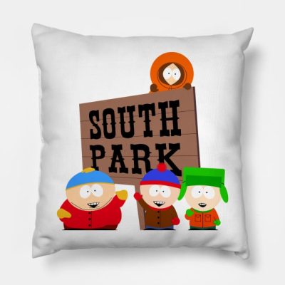 South Park Sign Throw Pillow Official South Park Merch