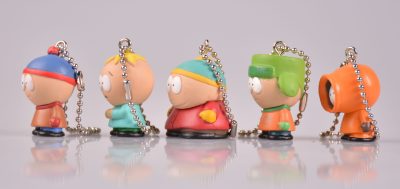 5 Cartoon Anime vinyl Enamel Dolls SouthPark Bad Boys Land Keychain Kyle Keychain Gifts for Kids 1 - South Park Merch