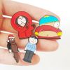 Kawaii Anime South Park Figure Brooch Cartoon Brooch South Park Eric Cartman Butt Badge Pin Pen 2 - South Park Merch