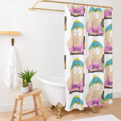 Eric Cartman Promotion Beef Cake 2000 Shower Curtain Official South Park Merch